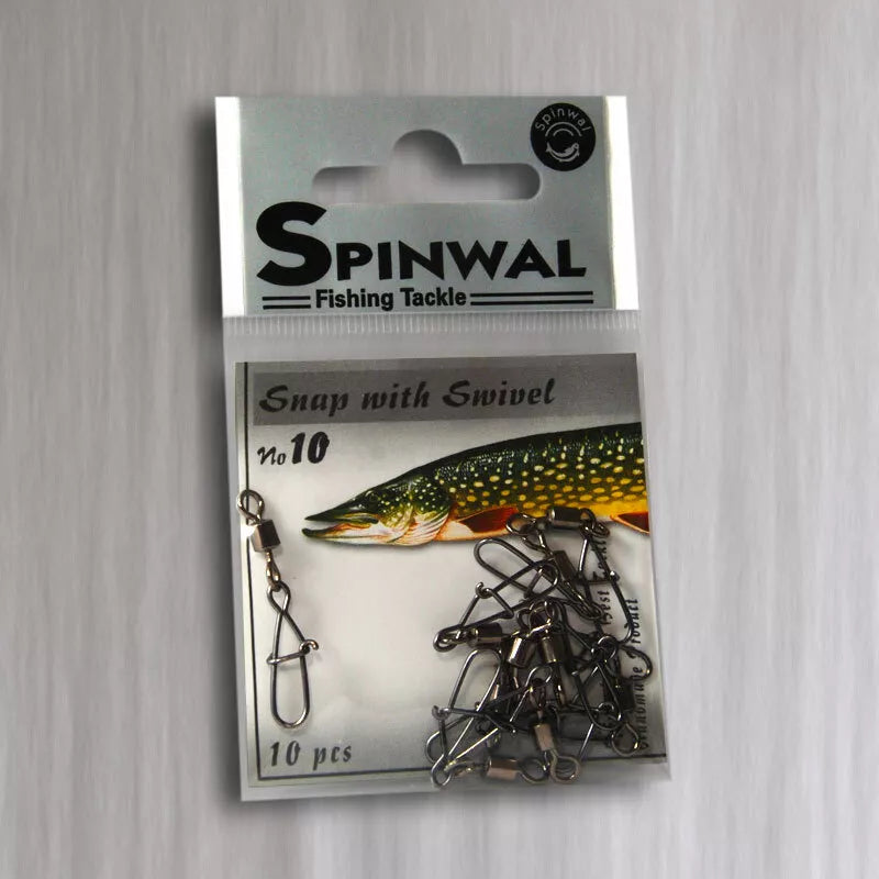 Spinwal Snap with swivel. Fishing loop. 100% hand made. – Predator