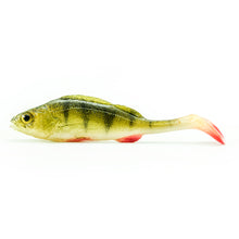 Load image into Gallery viewer, Angry Lures. Perch paddle tail lures 7.5cm - 15.5cm.