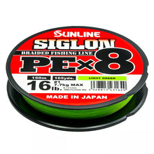 Laden Sie das Bild in den Galerie-Viewer, Sunline Siglon x8 strand PE fishing braid. 150m - 165 yds .