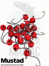 Load image into Gallery viewer, Mustad micro jig head. Hand painted . #1 hook size. 3 pcs.