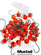 Load image into Gallery viewer, Mustad micro jig head. Hand painted . #1 hook size. 3 pcs.