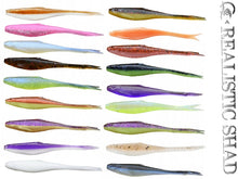 Laden Sie das Bild in den Galerie-Viewer, Realistic Shad Matusiak 12cm Gudgeon split tail .