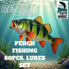 Load image into Gallery viewer, Relax lures 50 pcs. perch fishing lures set. Soft 2"plastics lures
