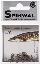 Загрузить изображение в средство просмотра галереи, Spinwal Snap with swivel. Fishing loop. 100% hand made.
