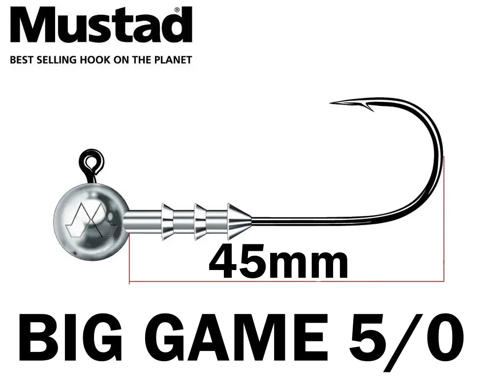 Mustad Big Game jig heads. 3 pcs.