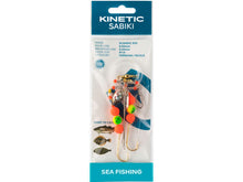 Load image into Gallery viewer, Kinetic Sabiki Scandic rig. Sea fishing ready rigs. Flat fish rigs.
