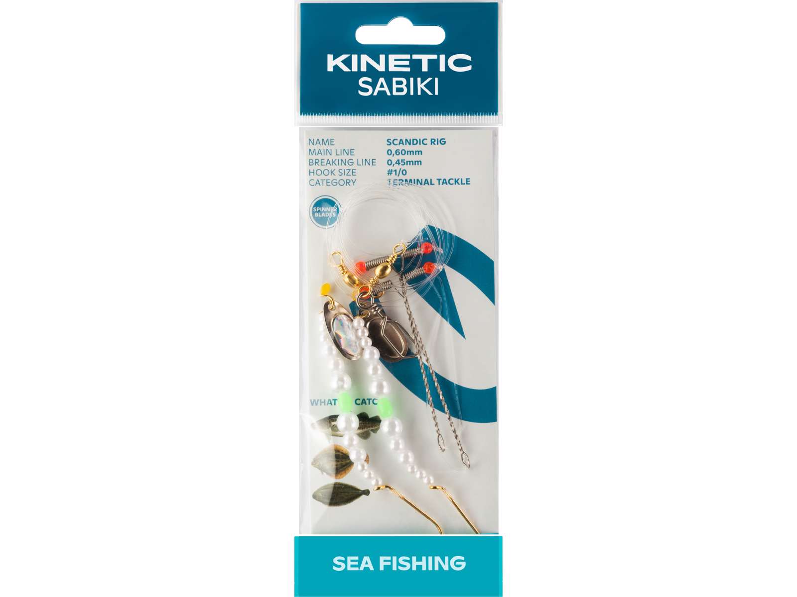 Kinetic Sabiki Scandic rig. Sea fishing ready rigs. Flat fish rigs ...