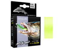 Load image into Gallery viewer, Dragon Millenium MTX-HP braid.  Hi-viz yellow fishing line. 135m
