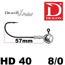 Laden Sie das Bild in den Galerie-Viewer, Dragon Speed HD 40 Jig heads . 3 pcs.
