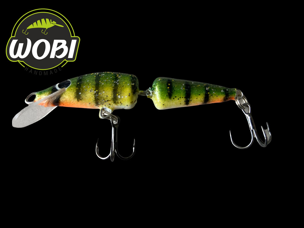 Wobi Bleak Jointed  65mm - 4g . 100% Hand made crank bait. Hard lure