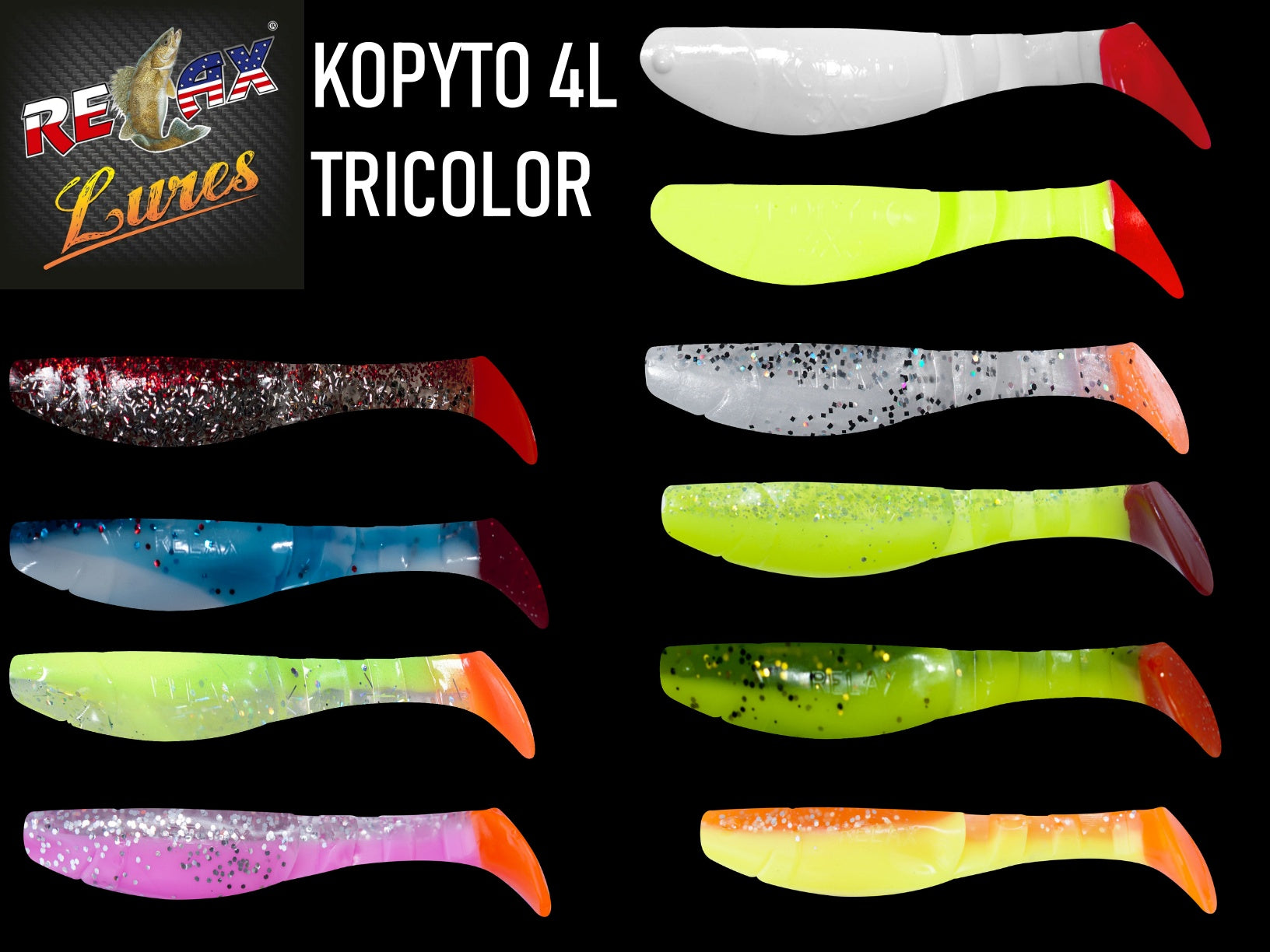 Relax Kopyto 4" (115mm) 3pcs. Vertical,zander - Foto 12