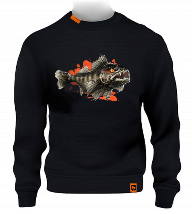 Crow Fishing Bad Zander Sweatshirt. Fishing wear