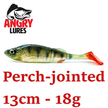 Load image into Gallery viewer, Angry lures. Perch-Jointed 13cm - 18g . Hand made
