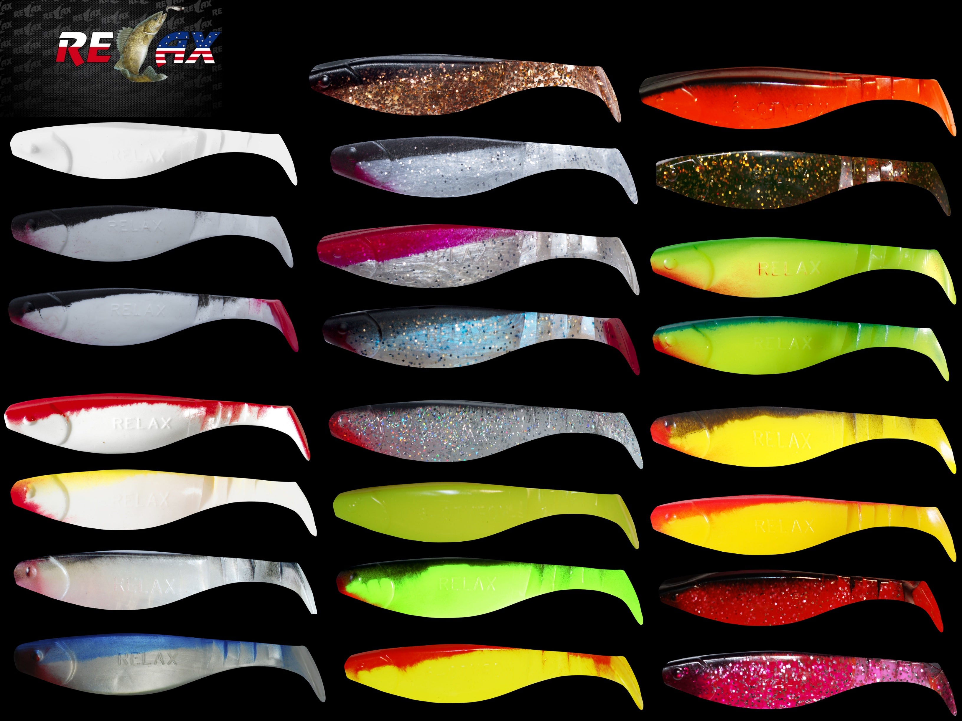 3 Esche Relax Kopyto 4L 115mm - Per Jigging Verticale, Pesce Predatore, Testa Morbida 3 Esche Relax Kopyto 4L 115mm - Per Jigging Verticale, Pesce Predatore, Testa Morbida