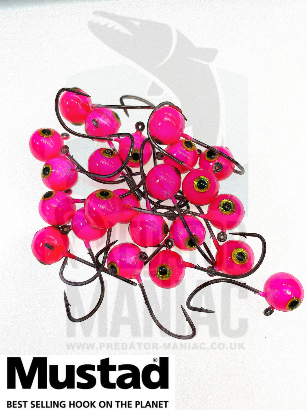 Mustad micro jig head. Hand painted . #1 hook size. 3 pcs.